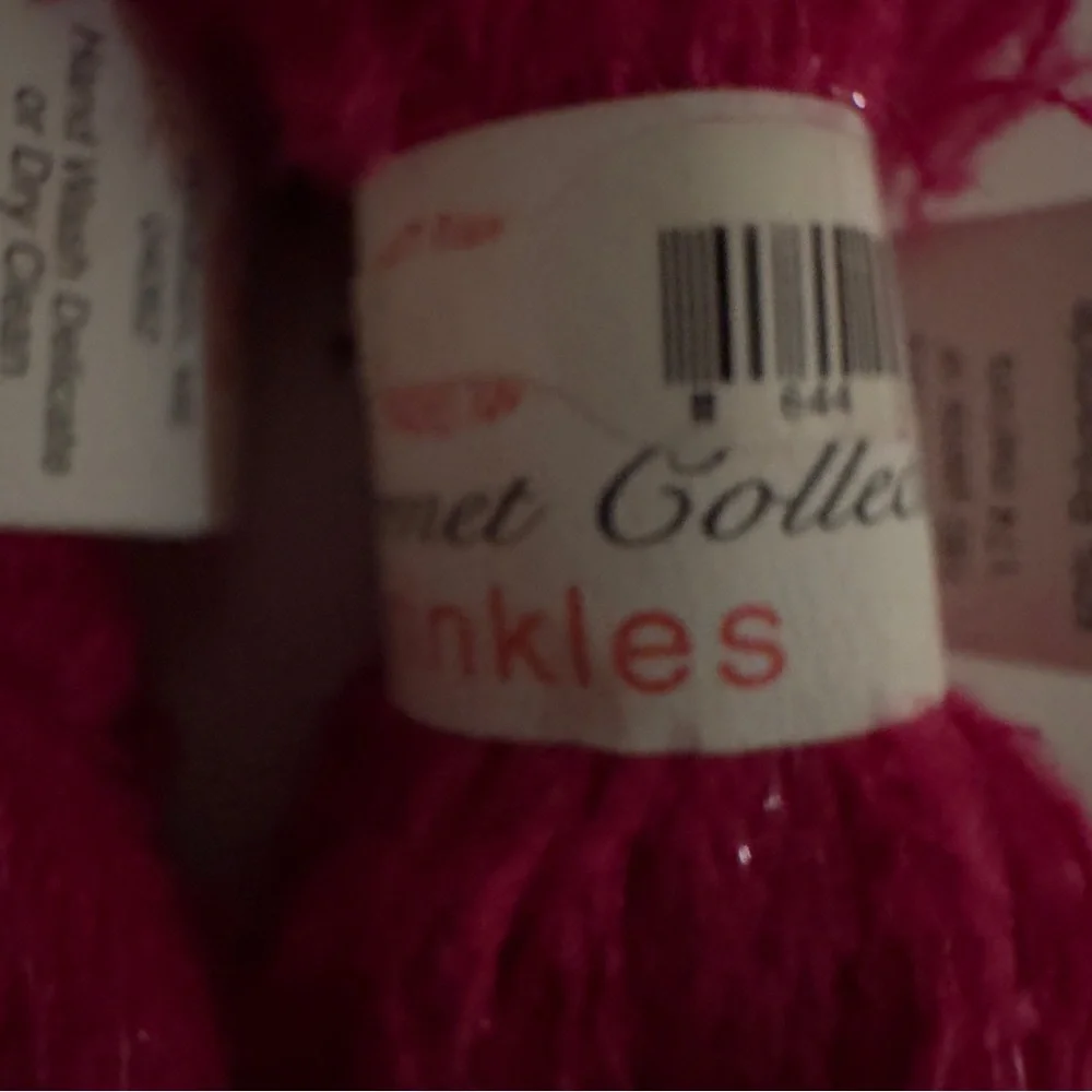 Knit One Crochet Too, 2 skeins, Sprinkles Bright Pink Yarn